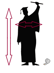 Adults Graduation Robe Size Guide